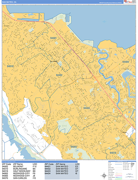 San Mateo Map Basic Style